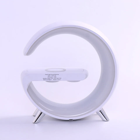 G Lamp with Speaker, Clock and Wireless Charger